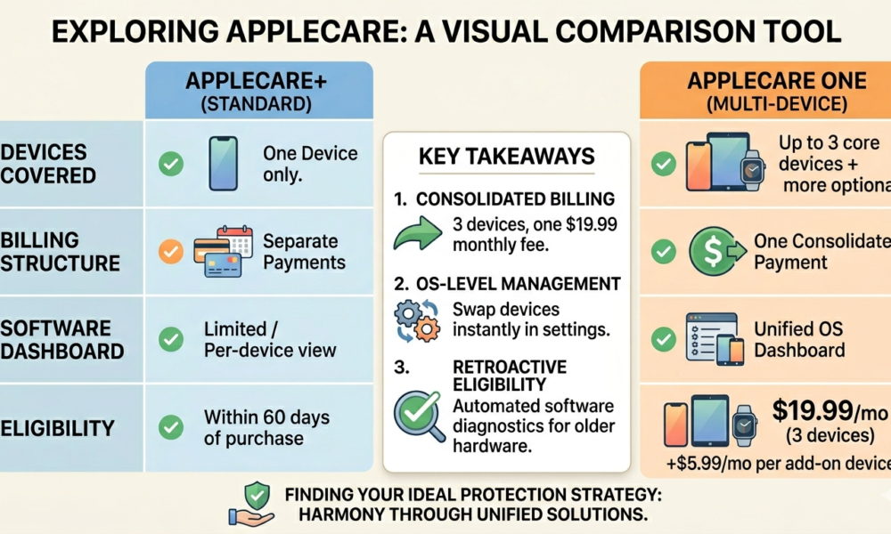 applecare one comparison tool​